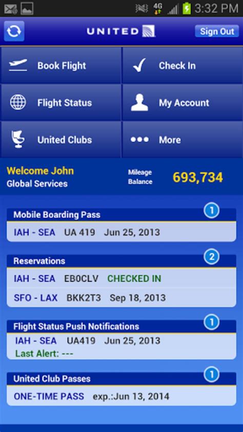 united airlines official site download app