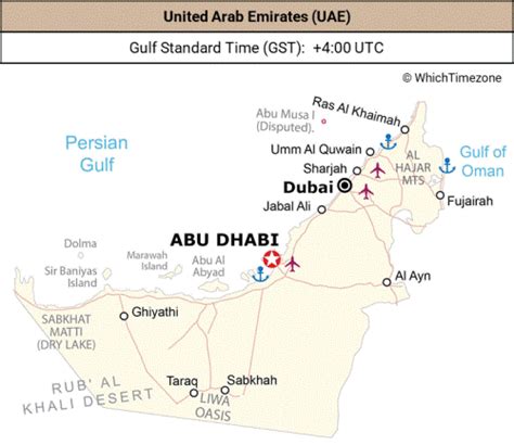 united arab emirates time zone to ist