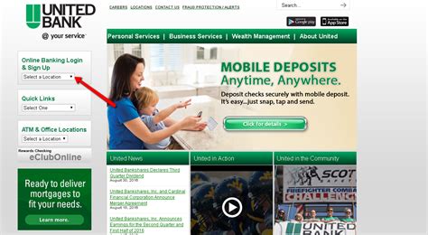 united bank online banking business
