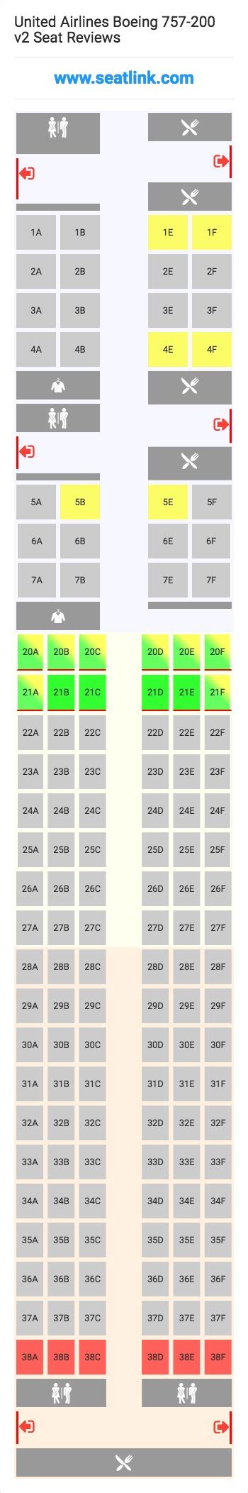 United Boeing 757 Seating Chart