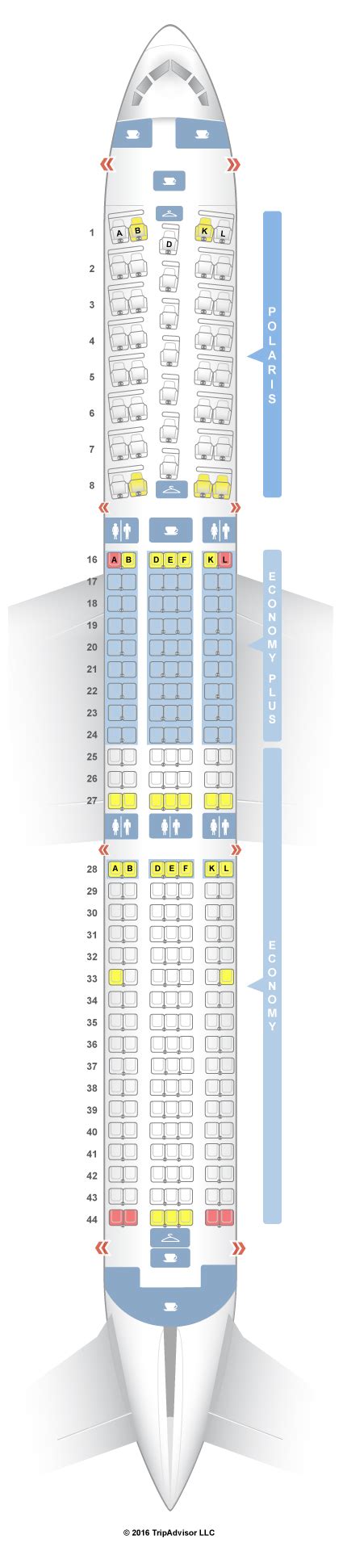 united boeing 767 400er seat map