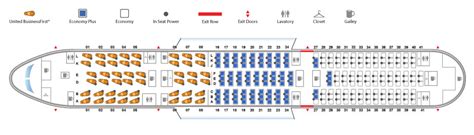 united boeing 787 9 dreamliner seat map