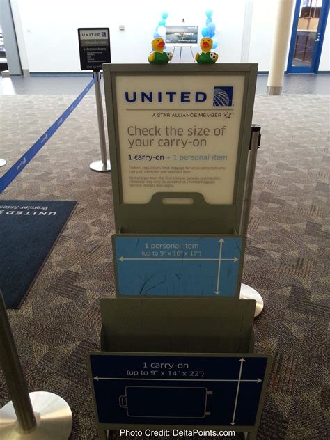 united check in bag