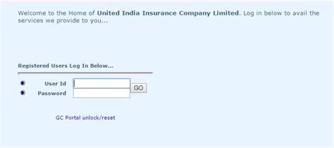 united india insurance agent login portal