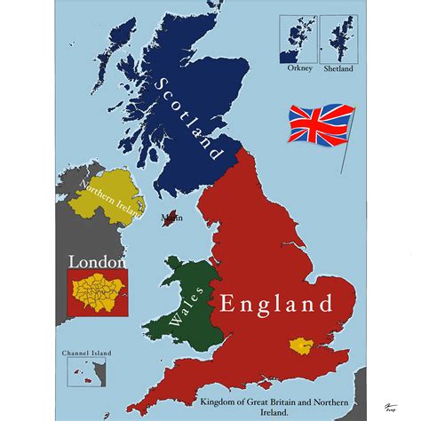united kingdom of great britain map