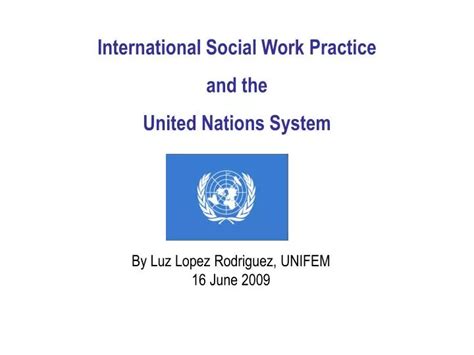 united nations social work