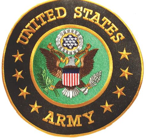 Four Bees U.S. Military Shoulder Patches of the United States Armed Forces