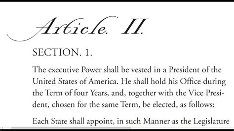 united states constitution article 2