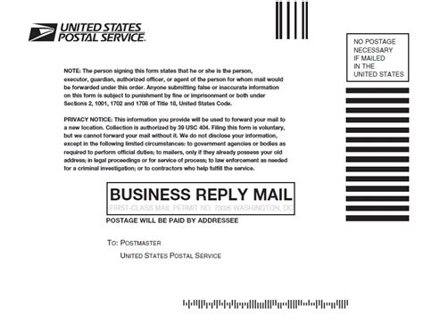 united states postal service change
