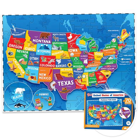 united states puzzle with capitals online