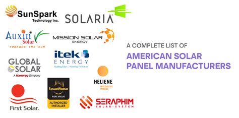 united states solar manufacturers