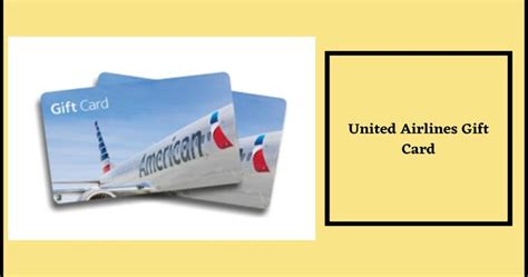 united vacation gift card
