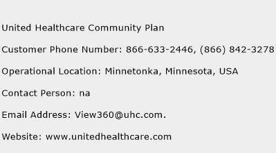 unitedhealthcare community phone number