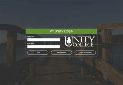 unity college login portal