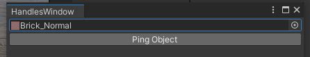 unity editorguiutility.pingobject