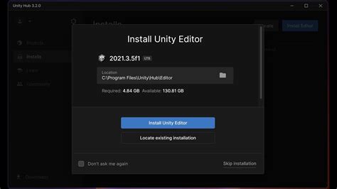 unity hub and editor download