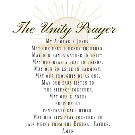unity in prayer