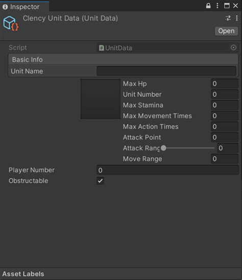 Unity Interface Scriptableobject