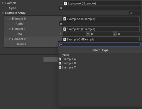 Unity Interface Serializereference