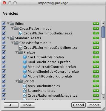 unity pro standard assets