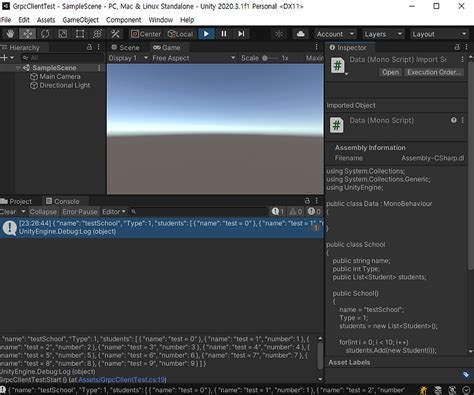 Unity Server Client Example