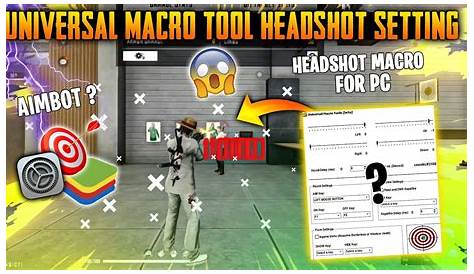 Universal Macro Tool Free Fire Best Headshot Setting Bluestack 5