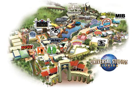 Universal studios orlando map 2019 Universal studios