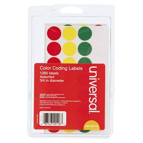 universal color coding labels