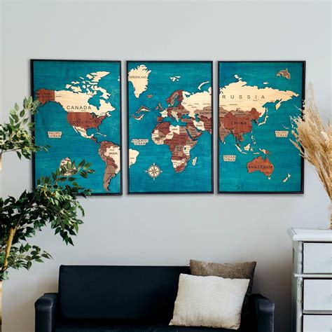 Universal Map World Map Wall Decor