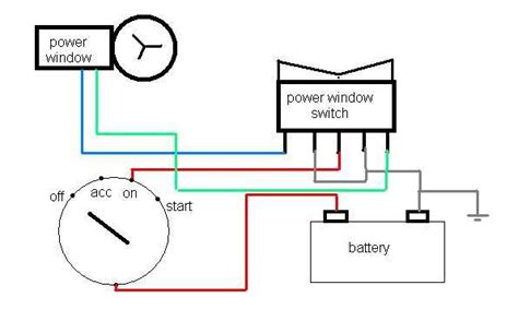 Universal Power Window Switch Diagram