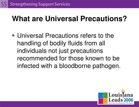 universal precautions refers to what