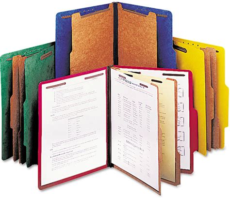 Universal Pressboard Classification Folders