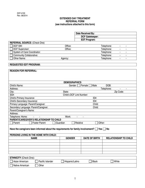 universal referral form dcf ct