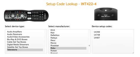 universal remote code for roku tcl
