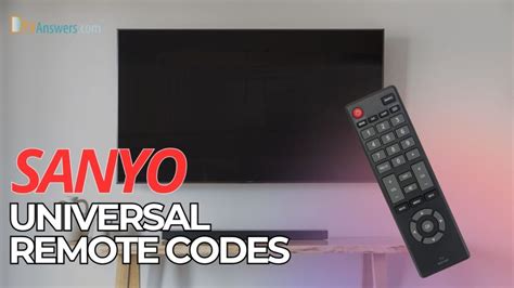 Universal Remote Codes Sanyo