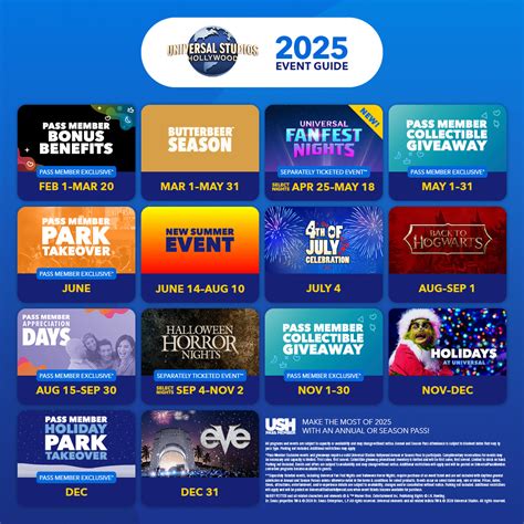 Universal Studios Hollywood Availability Calendar