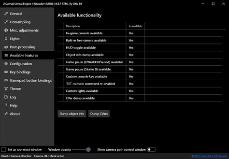 Universal Unreal Engine 4 Unlocker Commands