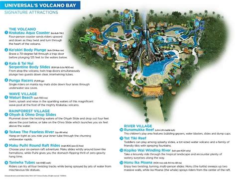 universal volcano bay park map