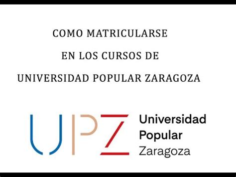 universidad popular zaragoza mis cursos