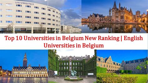 universities in belgium that teach in english