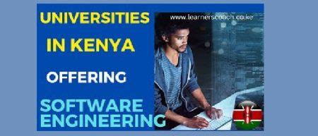universities offering software engineering in kenya and cluster points