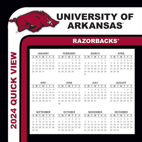 University Of Arkansas Calendar 2024-25