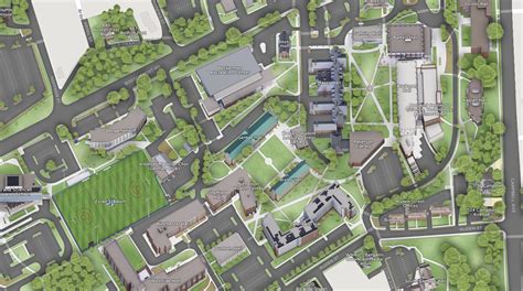 University of New Haven Campus Map Illustration by Rabinky Art, LLC