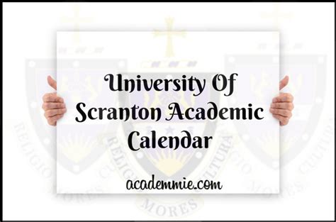 University Of Scranton Academic Calendar