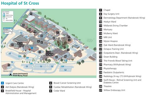 university hospital coventry site map