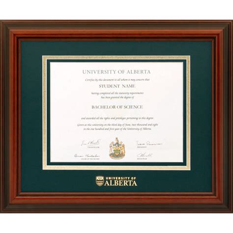 university of alberta degree frames