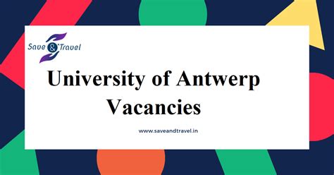 university of antwerp phd vacancies