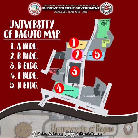 university of baguio map