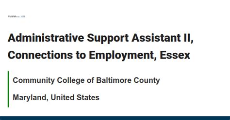 university of baltimore county jobs