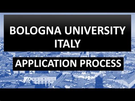 university of bologna apply for masters